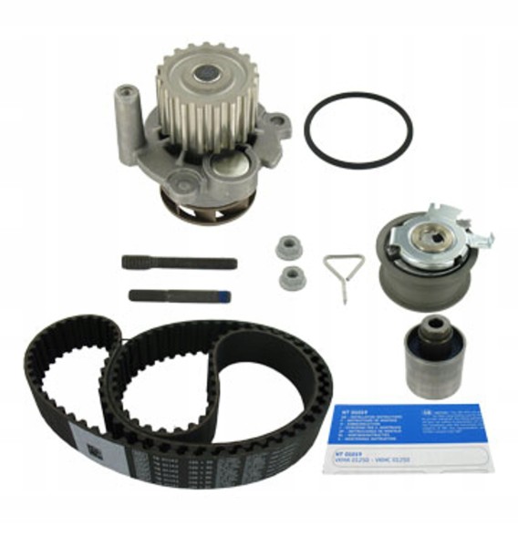 SKF VKMC 01250-2 Комплект грм (ремінь + натягувач + помпа охолоджуючої рідини) audi a2, a3 ford galaxy seat