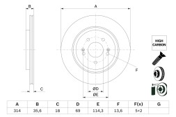 0986479H18 BOSCH ГАЛЬМІВНИЙ ДИСК