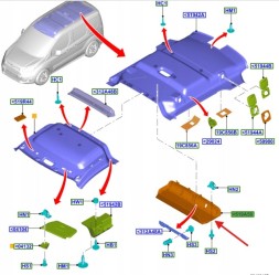 Ford OE ВЕРХНІЙ ОРГАНАЙЗЕР ДАХУ ДЛЯ FORD CONNECT 2013- OEM 1948920 _ DT11-K519A58-AF34X1