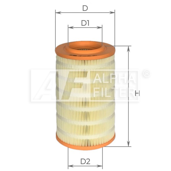 AF0126 ALPHA FILTER Фільтр забору повітря