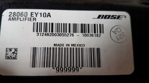 Nissan заводська комплектація 28060EY10A Підсилювач босе nissan qashqai 28060ey10a