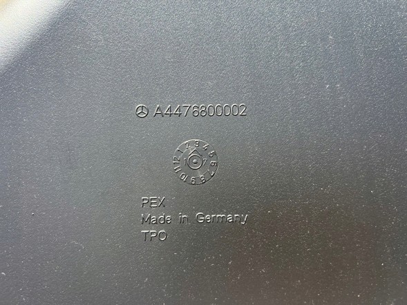 Mercedes-Benz OE Килимки салону Mercedes Vito W447 A4476809801 Передні Оригінал