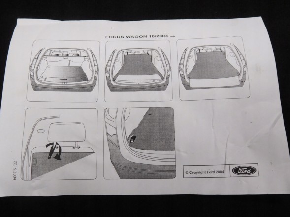 Ford OE Килимок в багажник Ford Focus Wagon 10/2004 - OE 1341461