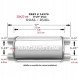 Magnaflow Глушник MagnaFlow 4x9" 2,5" / 2,5" 63 мм / 63 мм нержавіюча сталь 14379
