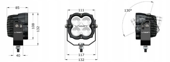 Lazer 1300U45-G2-Slim РОБОЧА ЛАМПА LAZER UTILITY-45 (РОЗСІЯНЕ СВІТЛО) 4560 ЛМ 45W