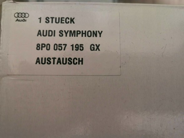 Audi OE Радіо Symphony Audi A3 8P0057195GX