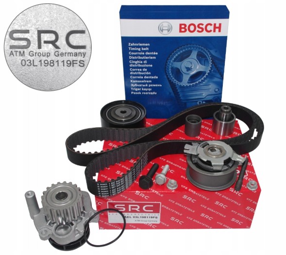 SRC 03.L198119FS + 1987949657 + 03.L121011JS ГРМ + ВОДЯНИЙ НАСОС VW ГОЛЬФ VI PASSAT B6 TOURAN 2.0 TDI