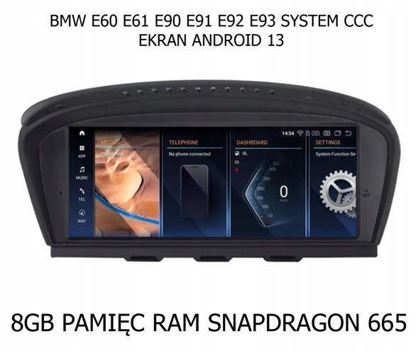 Китай EKRAN ANDROID 13 8GB RAM NAWIGACJA ANDROID ЕКРАН ANDROID 13 8GB RAM ДЛЯ BMW E60 E61 E90 E91 E92 СИСТЕМА CCC + КАМЕРА ЗАДНЬОГО ВИДУ