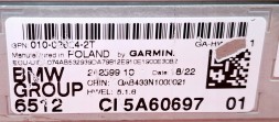 BMW OE Garmin Headunit Аудіо навігація MGU22- 5A60697 / 65125A60697
