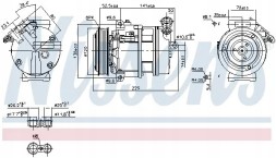 Nissens 89397 Компресор компресора кондиціонера 89397 nissens