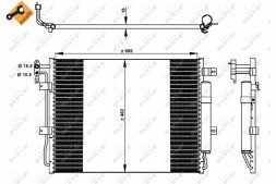 NRF 350330 Nrf 350330 конденсатор, кондиціонер