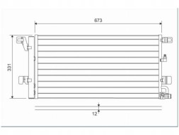 Valeo 822596 Конденсатор кондиціонеру valeo 822596