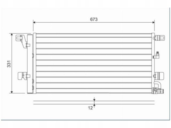 Valeo 822596 Конденсатор кондиціонеру valeo 822596