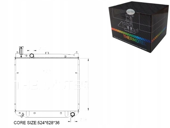Thermotec D72017TT Thermotec d72017tt радіатор охолодження, система охолодження двигуна d72017tt