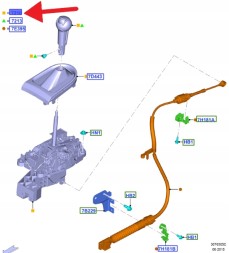 Ford OE GR3P-7K004-GE3FR5 GR3Z7210GE ВАЖІЛЬ ПЕРЕМИКАННЯ ПЕРЕДАЧ 6R80 FORD MUSTANG 2015-17 2200240 _ GR3P-7K004-GE