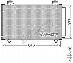 Denso DCN50043 Denso dcn50043 конденсатор, кондиціонер