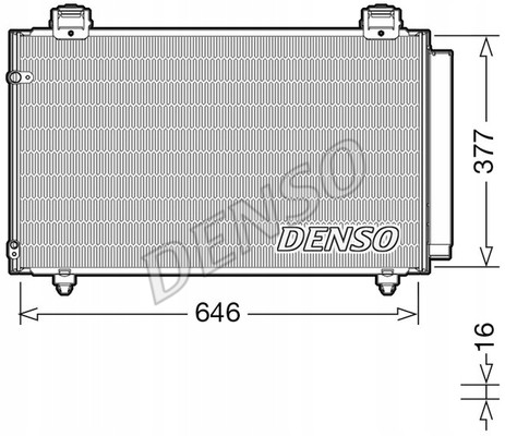 Denso DCN50043 Denso dcn50043 конденсатор, кондиціонер