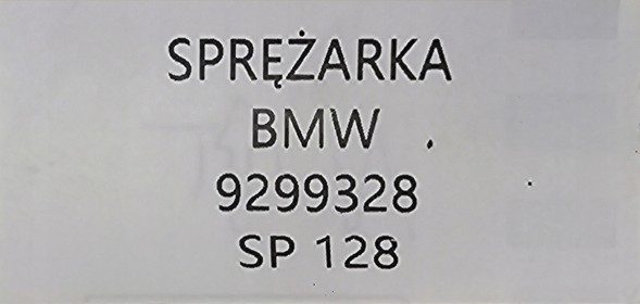 BMW OE 9299328 BMW Новий oe компресор bmw f20 f21 f22 f23 f30 f31 f32 f33 f34 f36 - 9299328