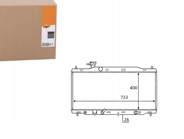 NRF 58456 Nrf 58456 радіатор охолодження honda cr-v 2,0 06-