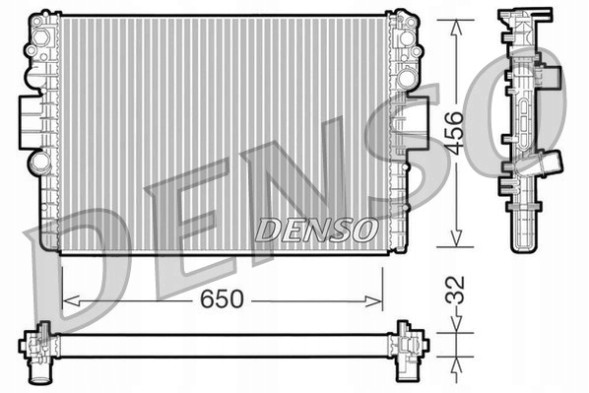 NRF 58456 Nrf 58456 радіатор охолодження honda cr-v 2,0 06-