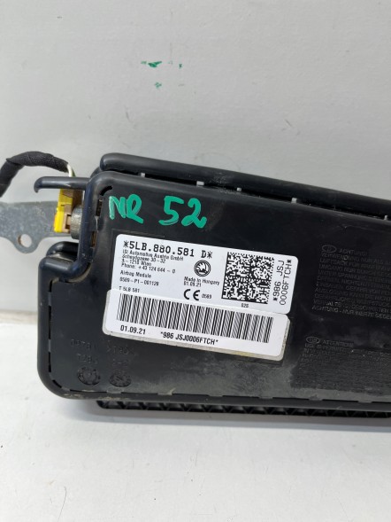 Skoda OE NC 5LB880581D SKODA ENYAQ ПОДУШКА КРІСЛА ДИВАНА ЗАДНЯ 5LB880581D