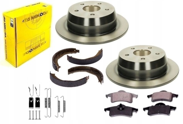 NTY ALL2897 Диски, колодки, губки, пружини jeep grand cherokee wj wg 1999-2005 задні
