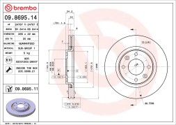 09 8695 11 BREMBO Диск гальмівний