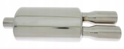 Turboworks TW-TL-012 Глушник end sport 2x77 мм в зборі 2.5'' 63 мм turboworks нержавіюча сталь