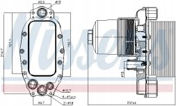 Nissens 90948 Охолоджувач моторного масла 90948 nissens jaguar