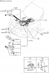 Mazda OE F15466760B ЗАЖИМ АКБ ПЛЮС MAZDA RX-8 SE ОРИГ