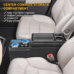 AD BRAKE B0D5M87DNH Центральна консоль VW T4 T5 T6 T7 екошкіра LED USB шкіряна сталева