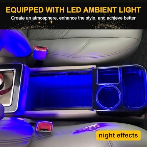 AD BRAKE B0D5M87DNH Центральна консоль VW T4 T5 T6 T7 екошкіра LED USB шкіряна сталева