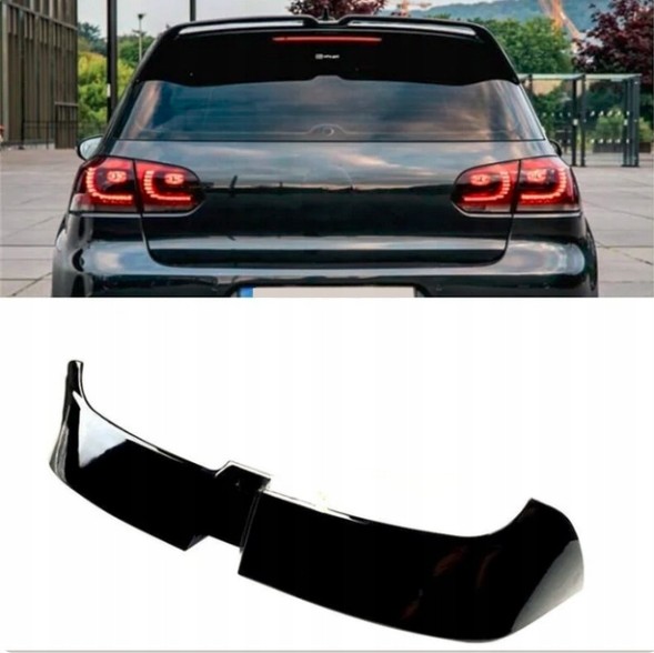 Китай VW Golf 6 VI MK6 GTI look елерон спойлер OETTINGER глянцевий чорний ABS!