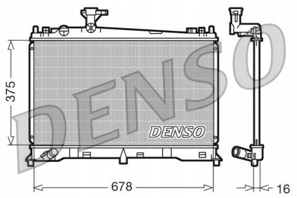 Denso DRM44010 Охолоджувач води mazda 6 02- - denso drm44010