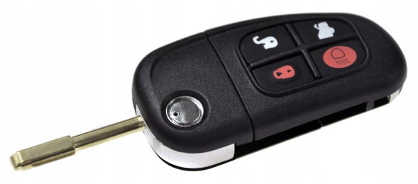 Китай Kluczyk Pilot z elektroniką typu scyzoryk 4-przyciski FO21 ID60 433MHz Rover Jaguar S-Type 1999-2008 X-Type 2001 - 2009 XJ 2002 - 2009 XJR 2002 - 2009 Ключ Пульт дистанційного керування з електронікою для Land Rover JAGUAR S-TYPE XJ XJR