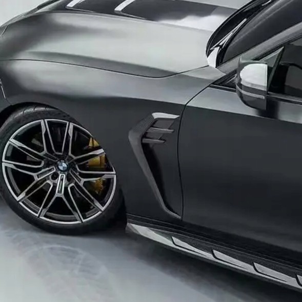Китай 86350470341 КАРБОНОВІ ДЕКОРИ НАКЛАДКИ БРИЗКОВИКІВ ЗЯБРА AC STYLE BMW M3 G80 G81 CARBON