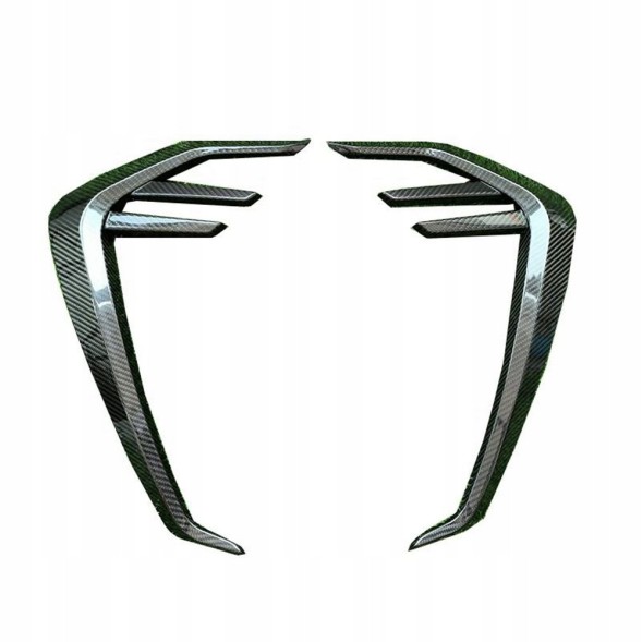 Китай 86350470341 КАРБОНОВІ ДЕКОРИ НАКЛАДКИ БРИЗКОВИКІВ ЗЯБРА AC STYLE BMW M3 G80 G81 CARBON