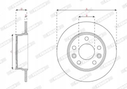 Ferodo DDF3045C 2X гальмівний диск задній ddf3045c ferodo renault