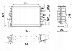 Mahle CR 2632 000P Радіатор, система охолодження двигуна mahle cr 2632 000p