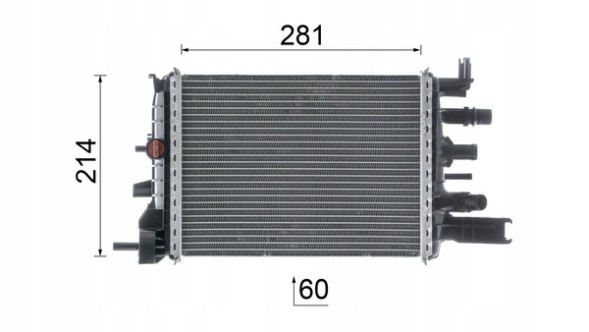 Mahle CR 2632 000P Радіатор, система охолодження двигуна mahle cr 2632 000p
