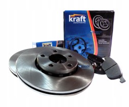 Kraft Automotive 6012304 + 6042003 Накладки + гальмівні диски задні крафт ford kuga і 1