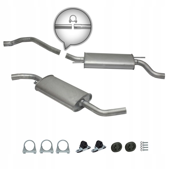 Ferroz Export ZEST.06.070+06.071 Комплект глушників vw t4 transporter 2.0 2.5 1.9d