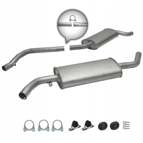 Ferroz Export ZEST.06.070+06.071 Комплект глушників vw t4 transporter 2.0 2.5 1.9d