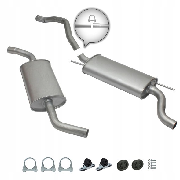 Ferroz Export ZEST.06.070+06.071 Комплект глушників vw t4 transporter 2.0 2.5 1.9d