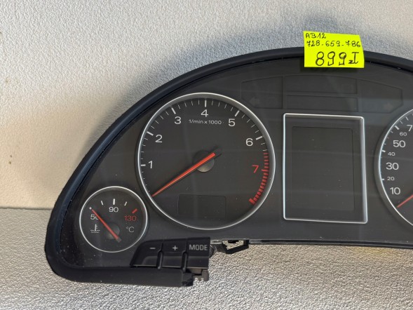 Audi OE ЛІЧИЛЬНИК ПРИЛАДІВ СПІДОМЕТР AUDI A4 B6 8E0920930S 0263626134 BOSCH