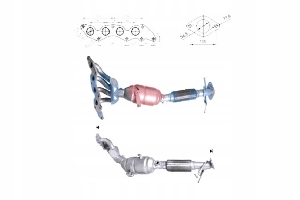 Oyodo 10N0068-OYO Oyodo 10n0068-oyo каталізатор каталізатор ford oyodo