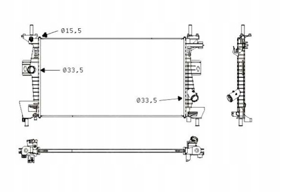 NRF PRO/58487 NRF Охолоджувач двигуна ford c-max ii focus iii grand c- + асистент зіткнення #34