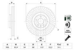 Bosch 0 986 479 E39 Bosch 0 986 479 е39 гальмівний диск