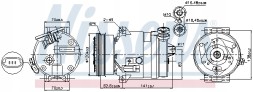 Nissens 89258 Компресор кондиціонера nissens 89258