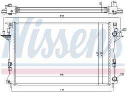 63771 NISSENS Радіатор РОЗПРОДАЖ